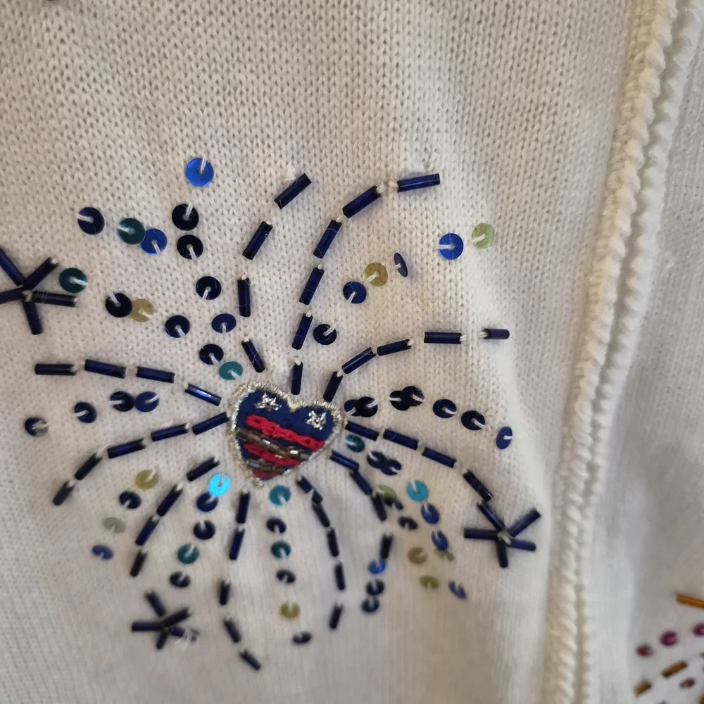 Festive Fireworks Cardigan Sweater - Picture 8 of 11